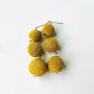 3-tier bon bon ball drop earrings